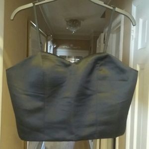 SAINT GIL Paris bandeau padded crop top 1 piece